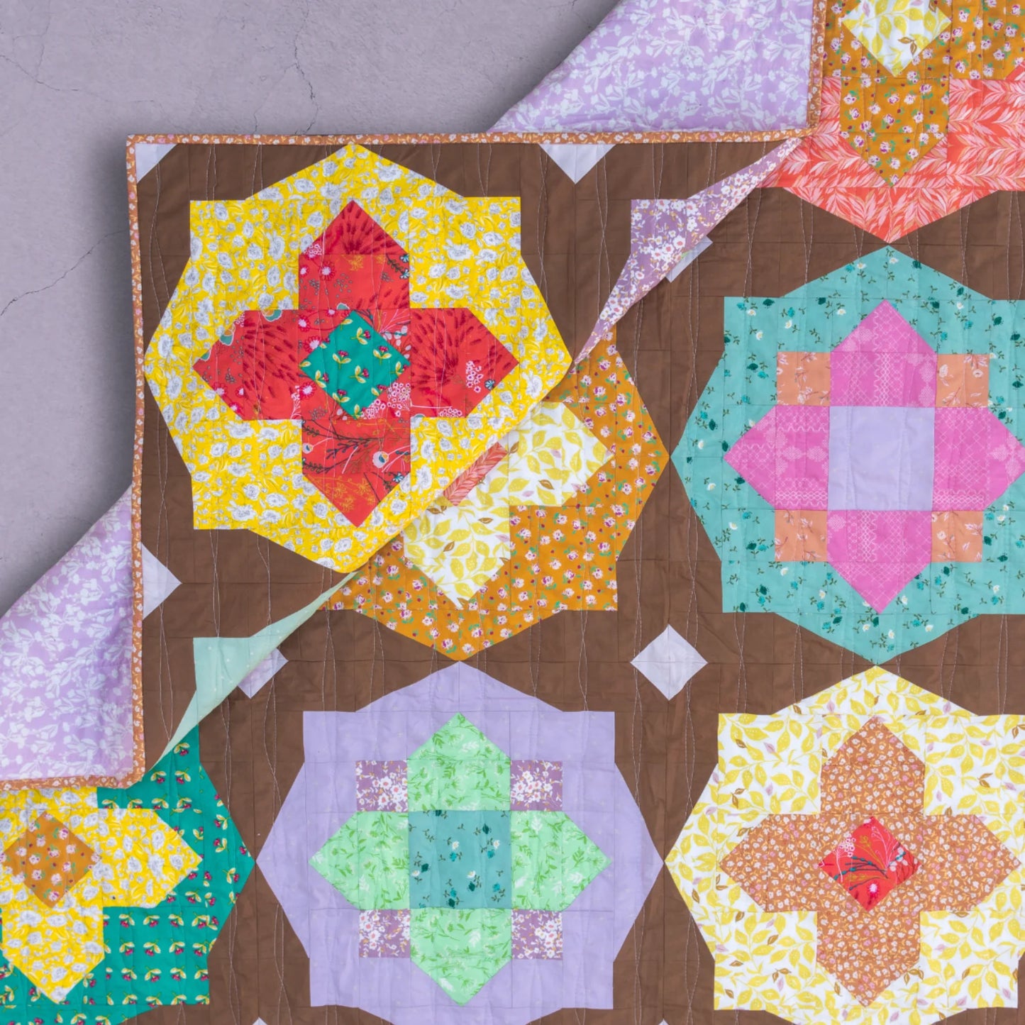 Garden Glow Quilt Pattern by Toad & Sew