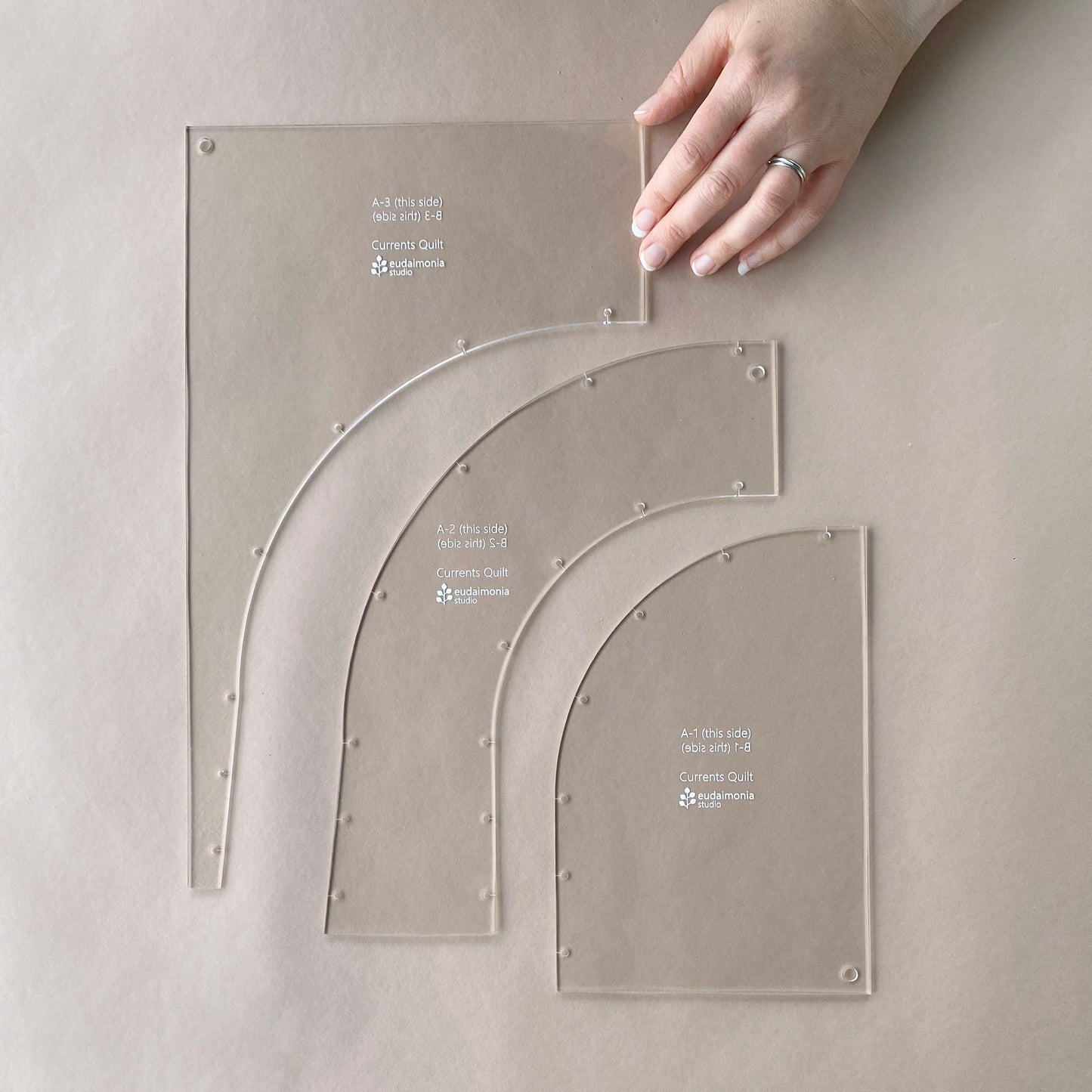 Currents Quilt Templates by Eudaimonia Studio