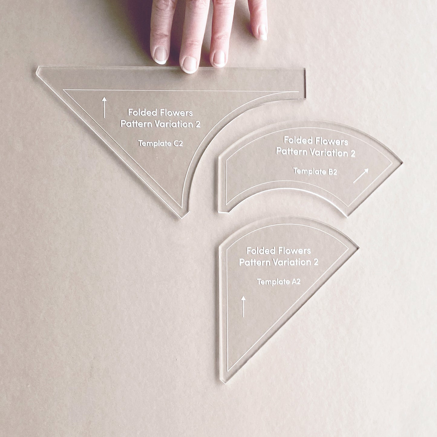 Folded Flowers Templates by Cotton & Bourbon and Holly Clarke Design