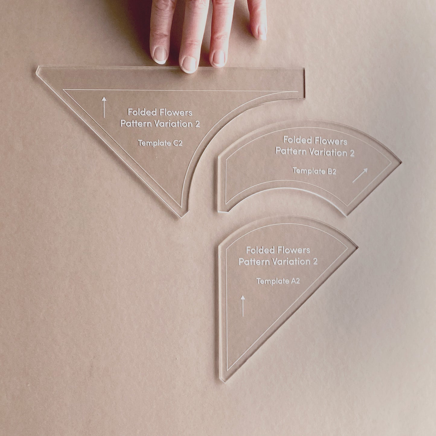 Folded Flowers Templates by Cotton & Bourbon and Holly Clarke Design