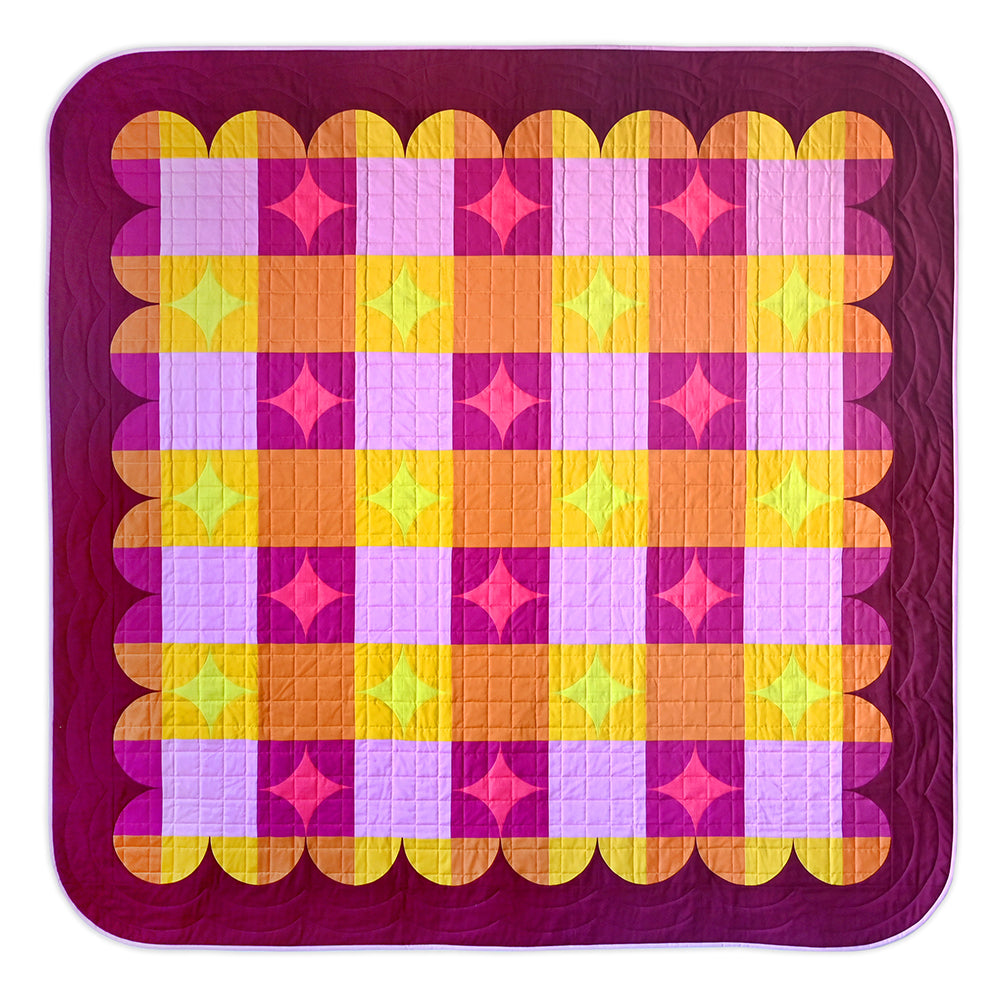 Gingham Glitz Quilt Pattern by Holly Clarke Design