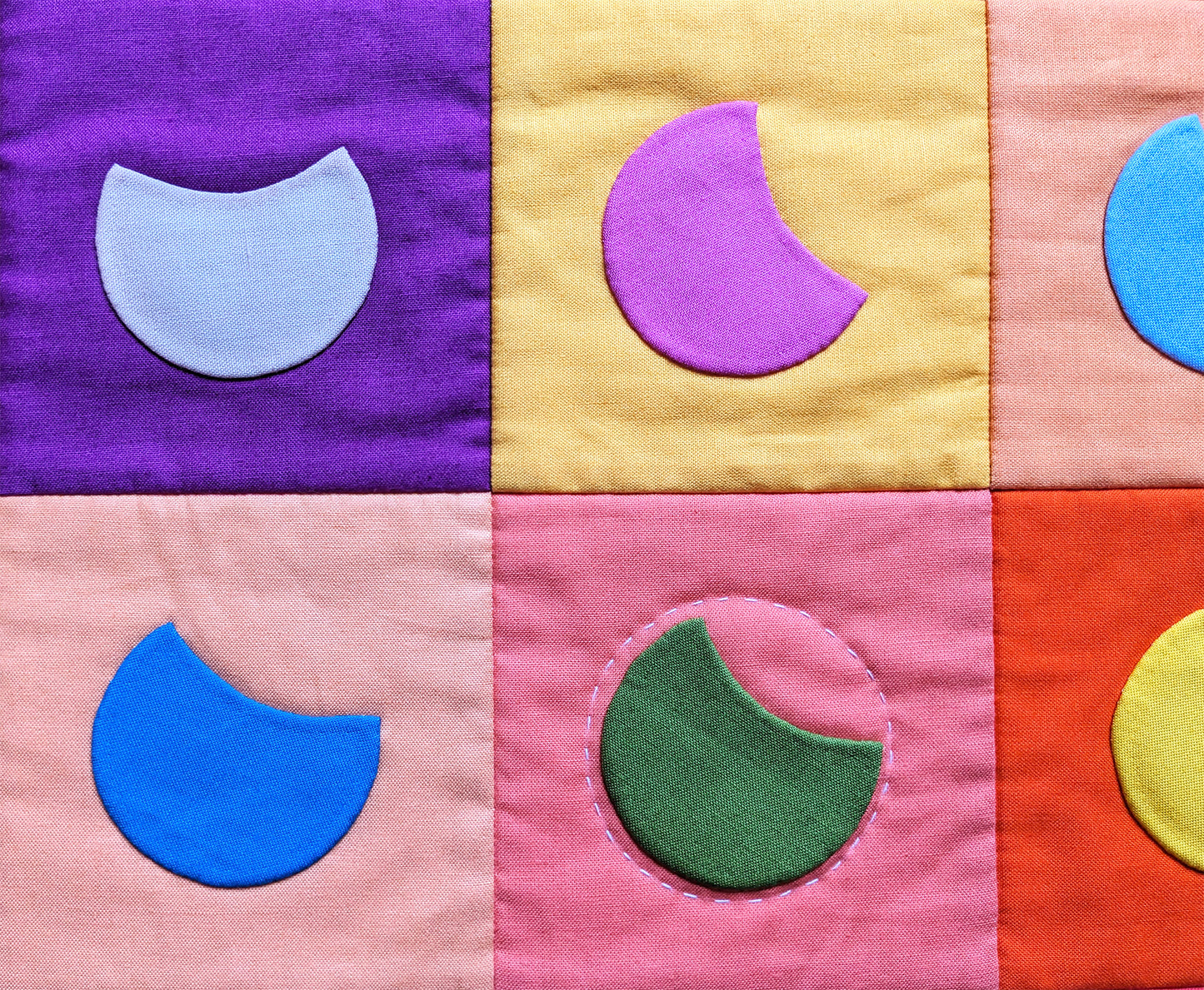 Moon Pie, Mood Ring Applique Template and Wooden Jig