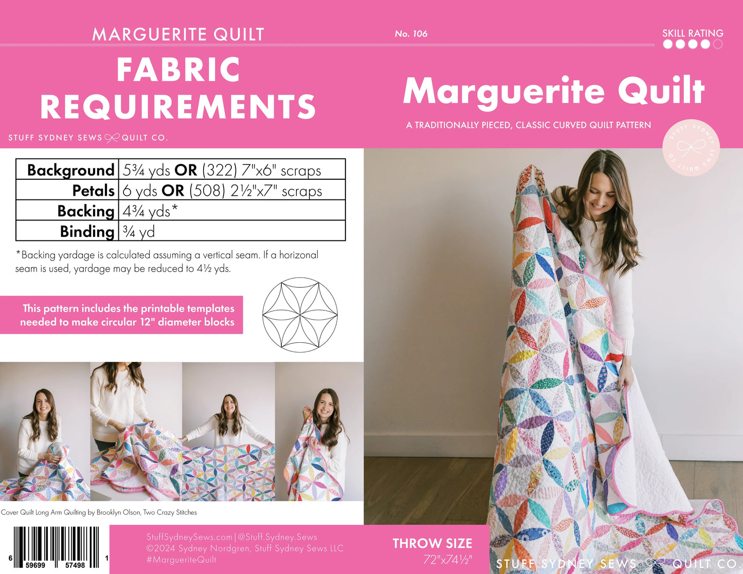 Marguerite Quilt Pattern by Stuff Sydney Sews