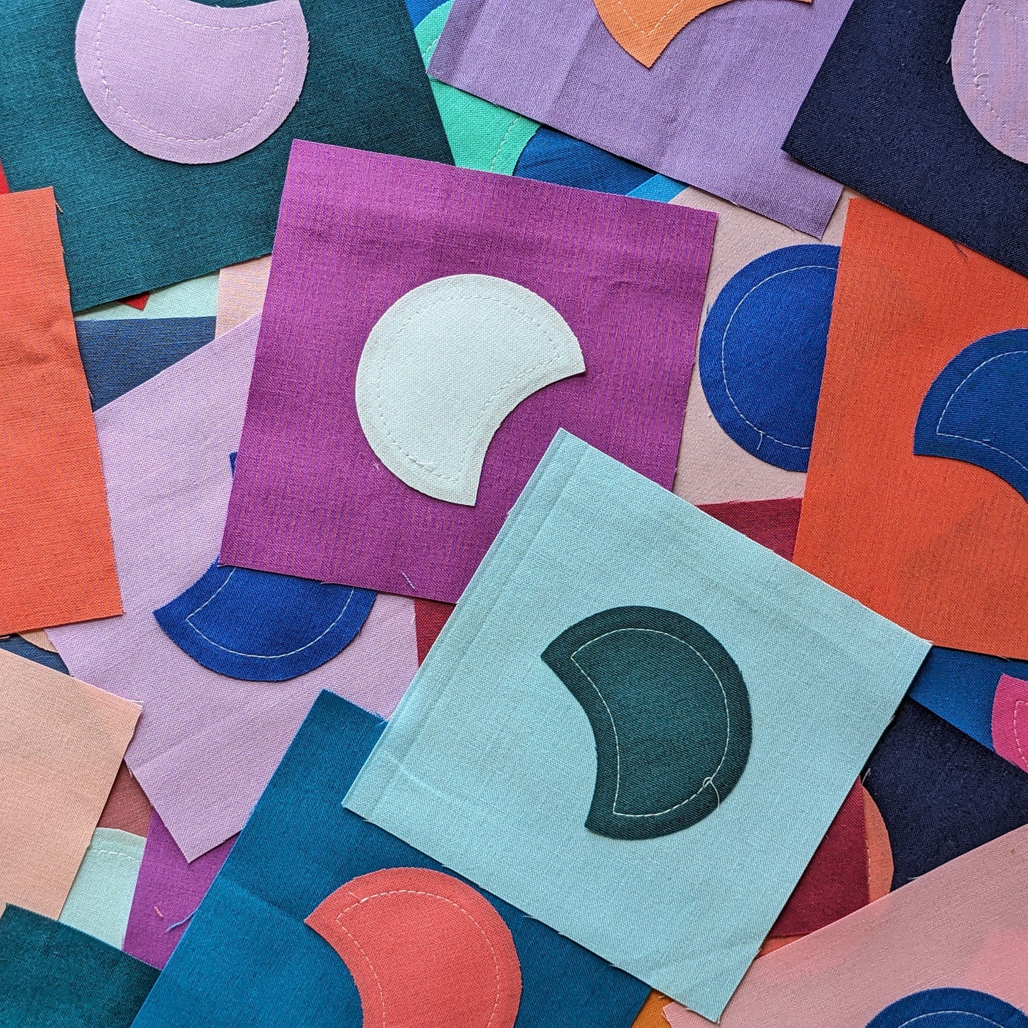 Moon Pie, Mood Ring Applique Template and Wooden Jig