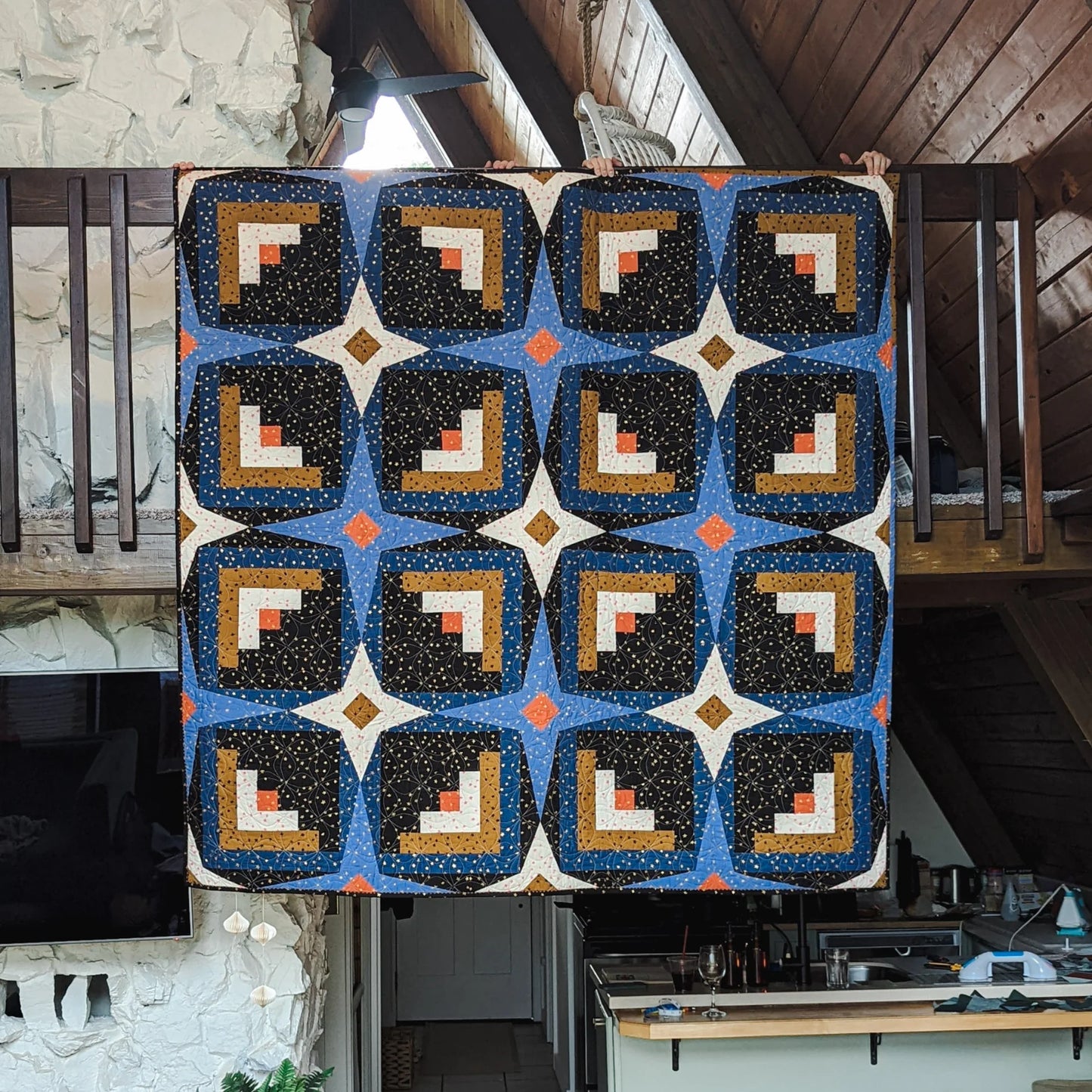 Sky Cabin Quilt Pattern by Toad & Sew