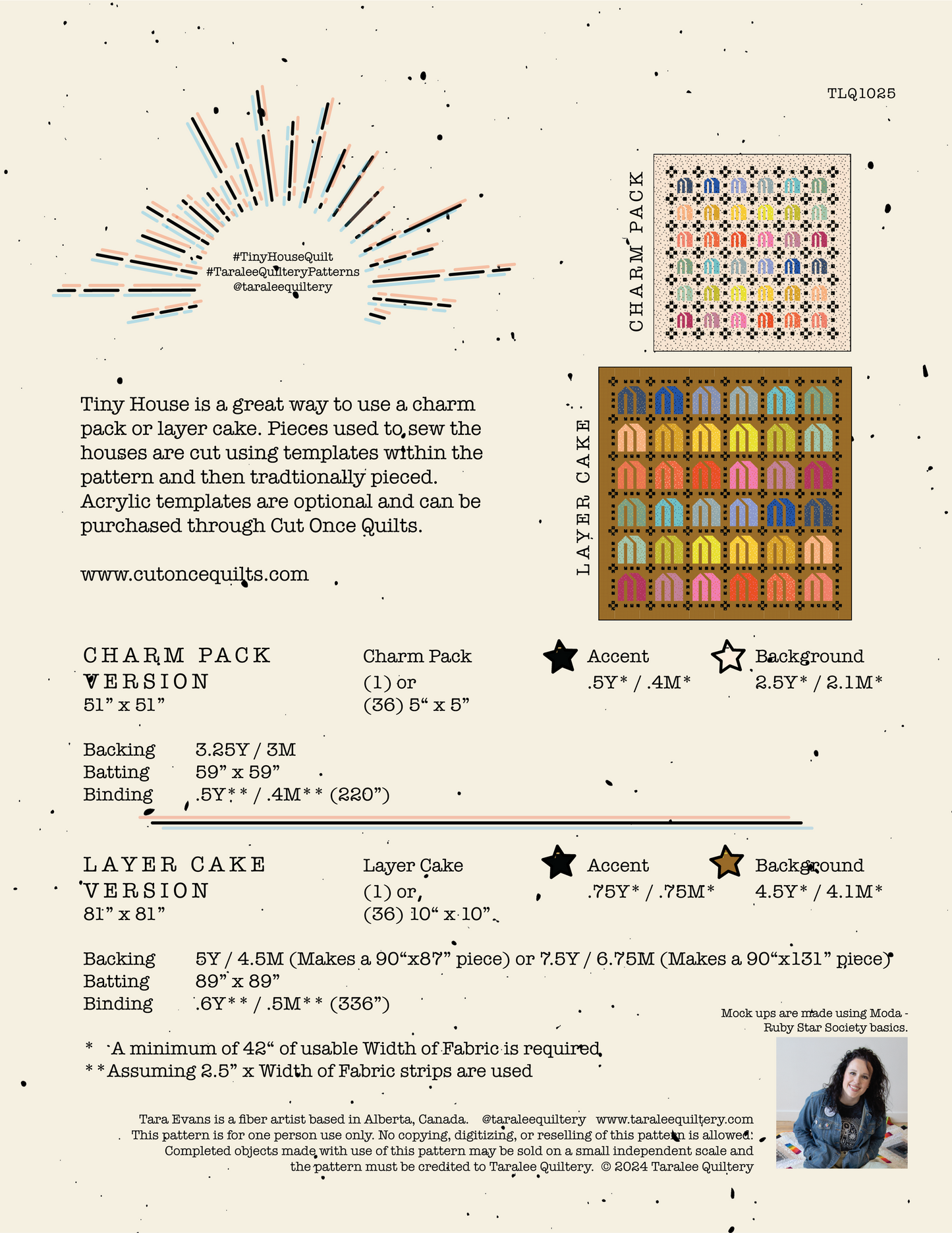 Tiny House Template Set by Taralee Quiltery