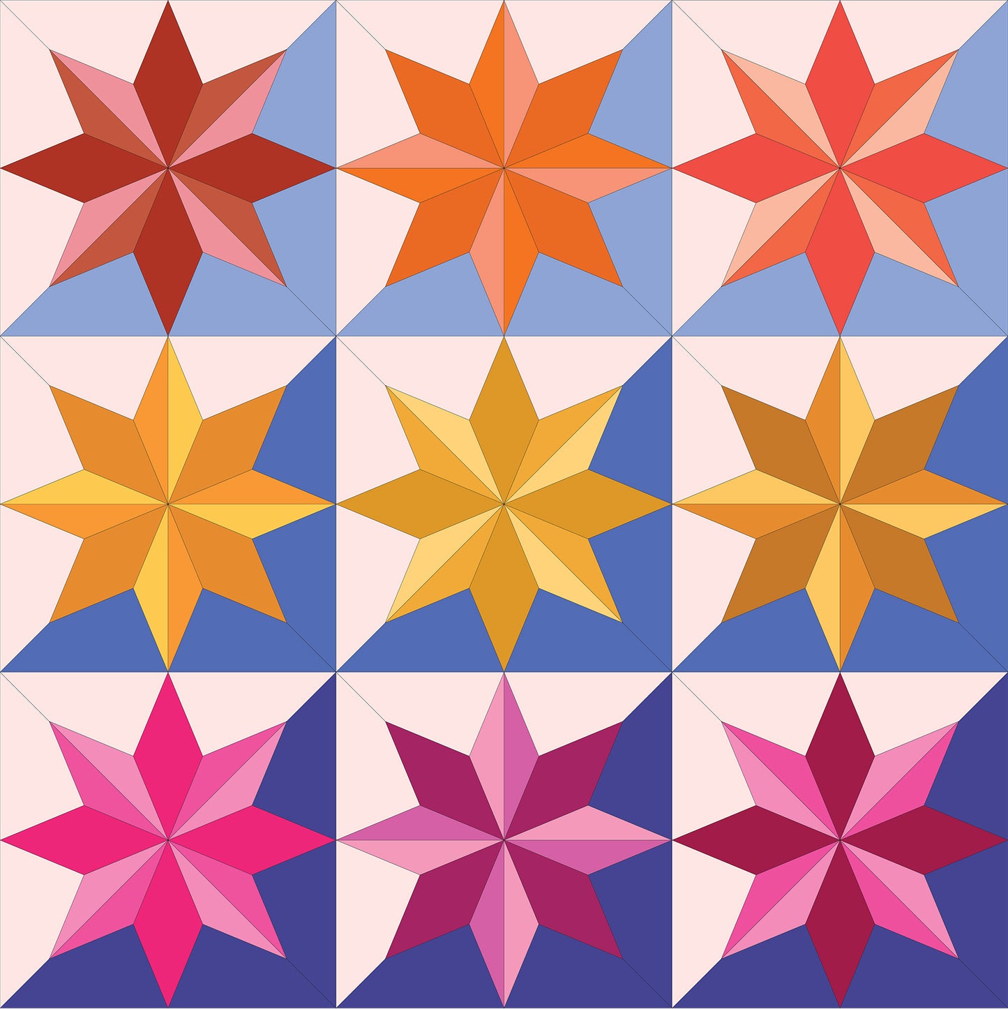 Twilight Star Templates by Cotton & Bourbon