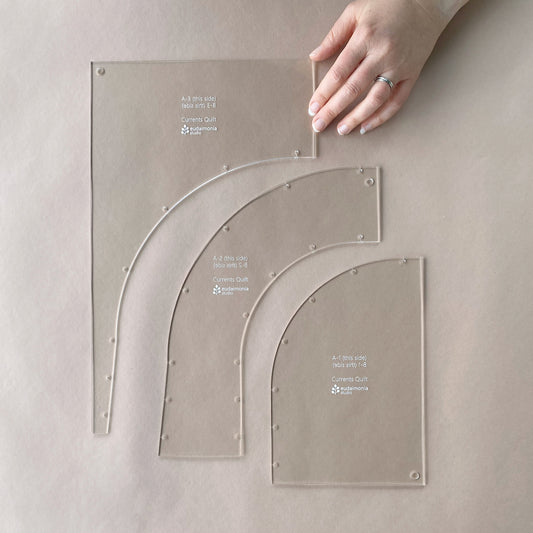 Currents Quilt Templates by Eudaimonia Studio