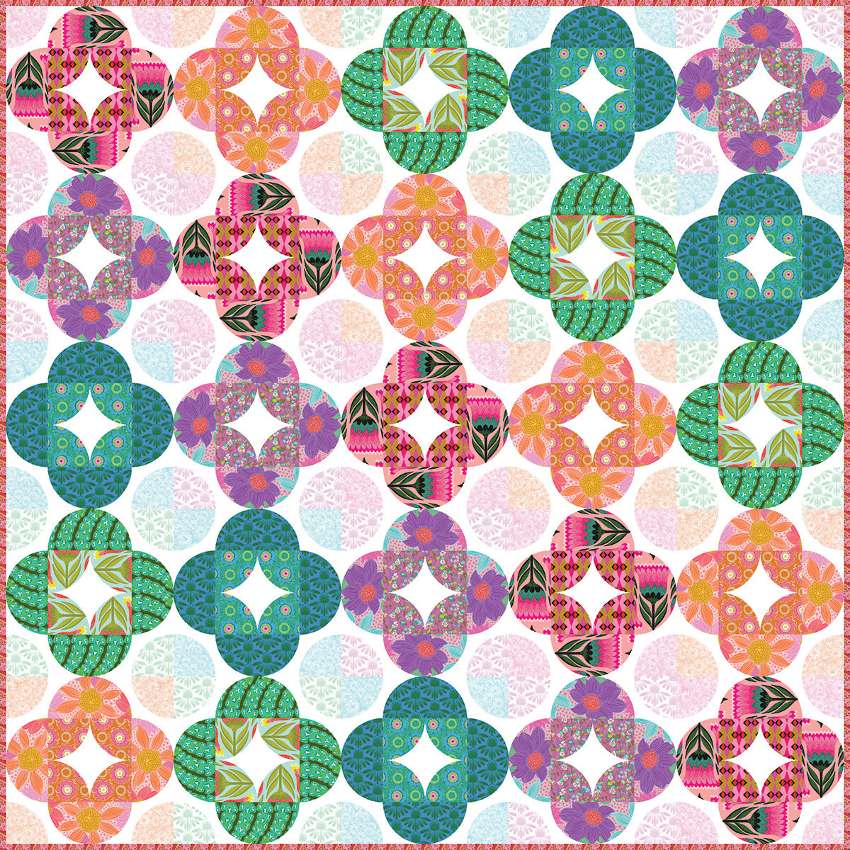 Dainty Tray Quilt Pattern by Holly Clarke Design