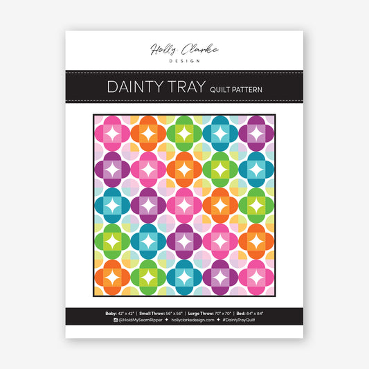 Dainty Tray Quilt Pattern by Holly Clarke Design