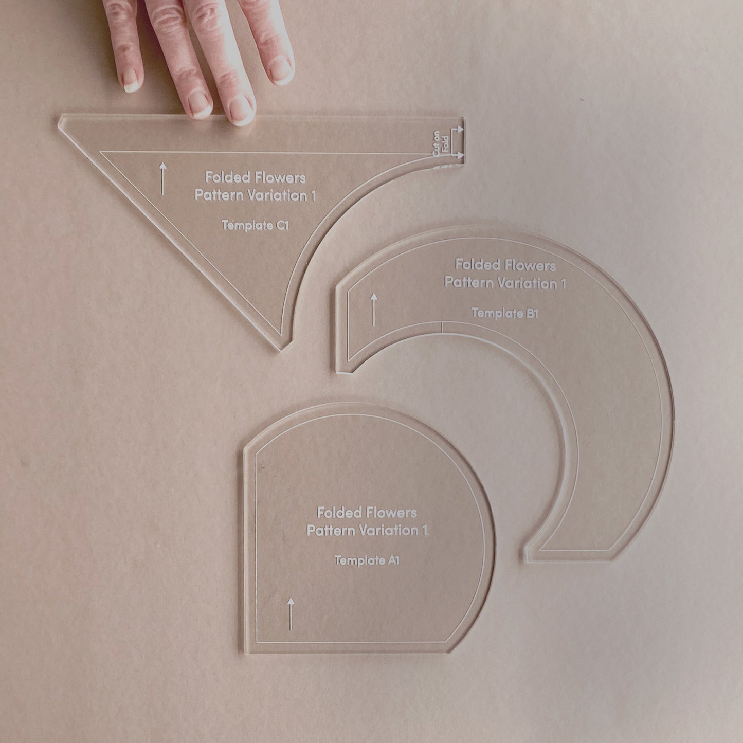 Folded Flowers Templates by Cotton & Bourbon and Holly Clarke Design