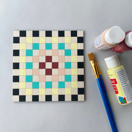 Mini Barn Quilt Kit - Granny Square