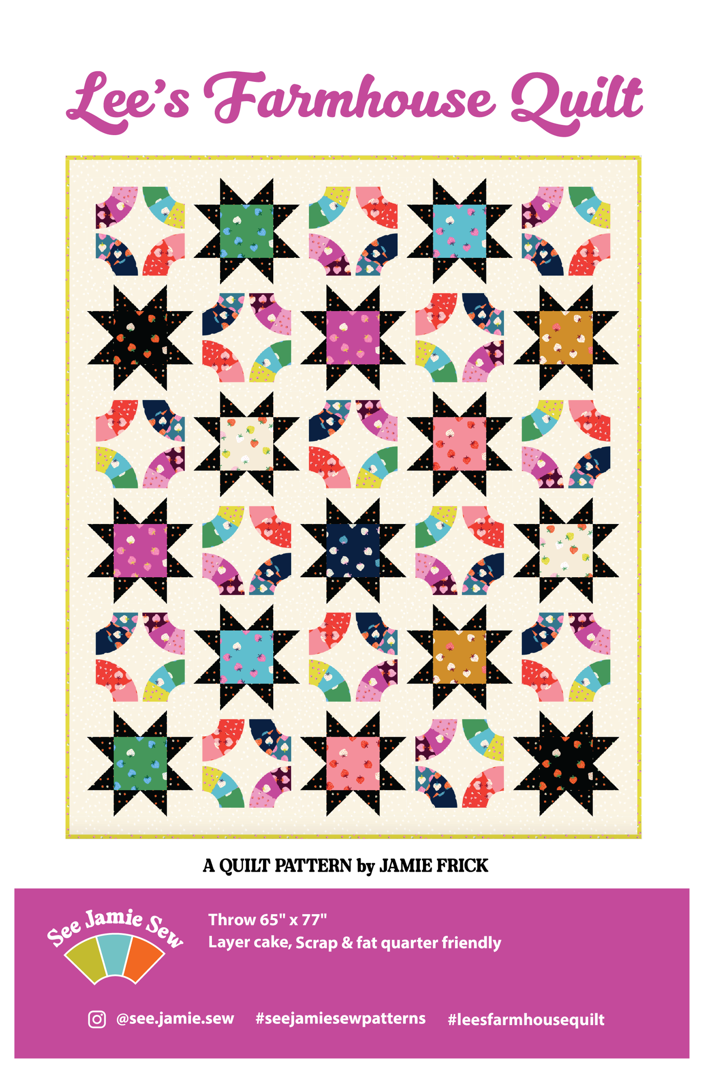 Lee's Farmhouse Quilt Templates by See Jamie Sew