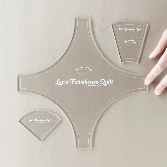 Lee's Farmhouse Quilt Templates by See Jamie Sew