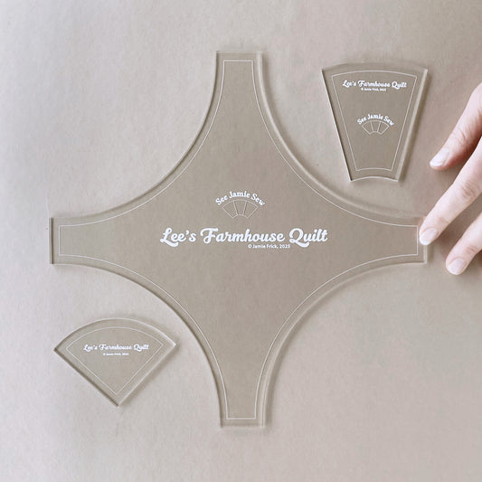 Lee's Farmhouse Quilt Templates by See Jamie Sew