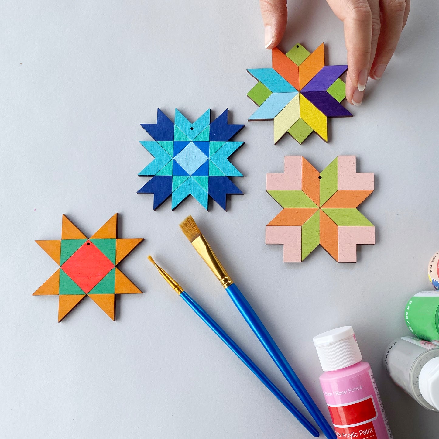 Mini Barn Quilt Ornament Kit