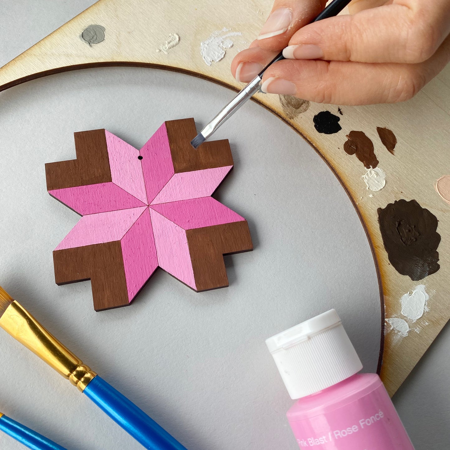 Mini Barn Quilt Ornament Kit