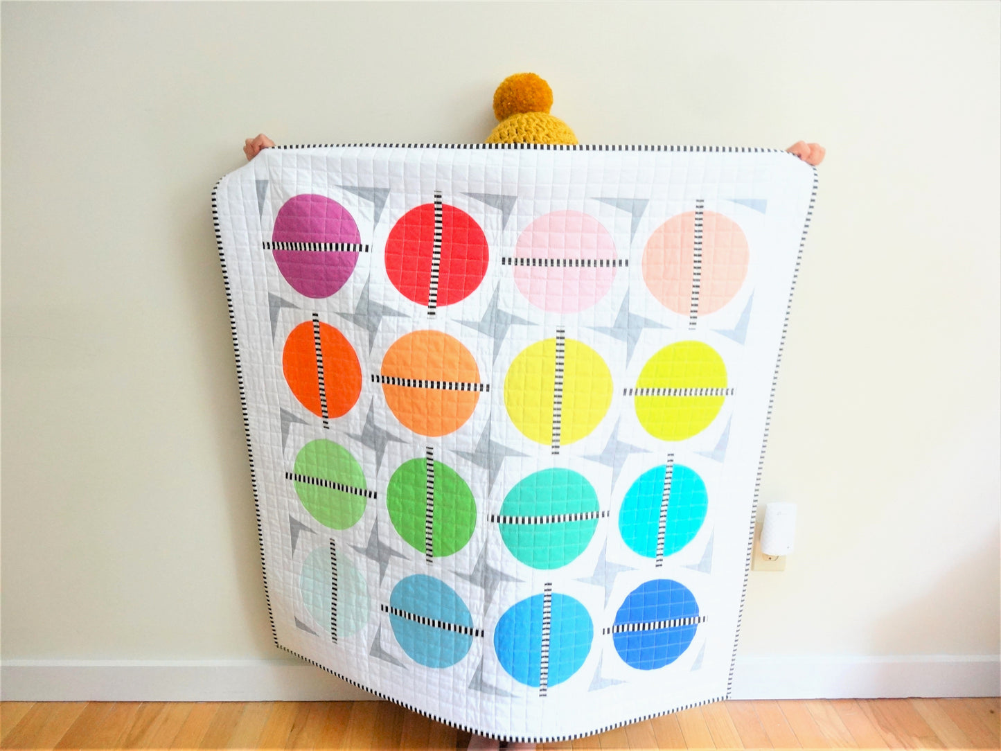 Pompom Galaxy Templates by Satomi Quilts (Half Circle Cutting Method)