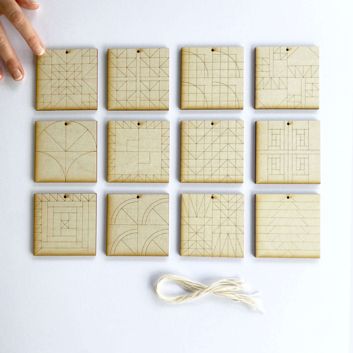 Botanical Block of the Month Ornaments by Suzy Quilts