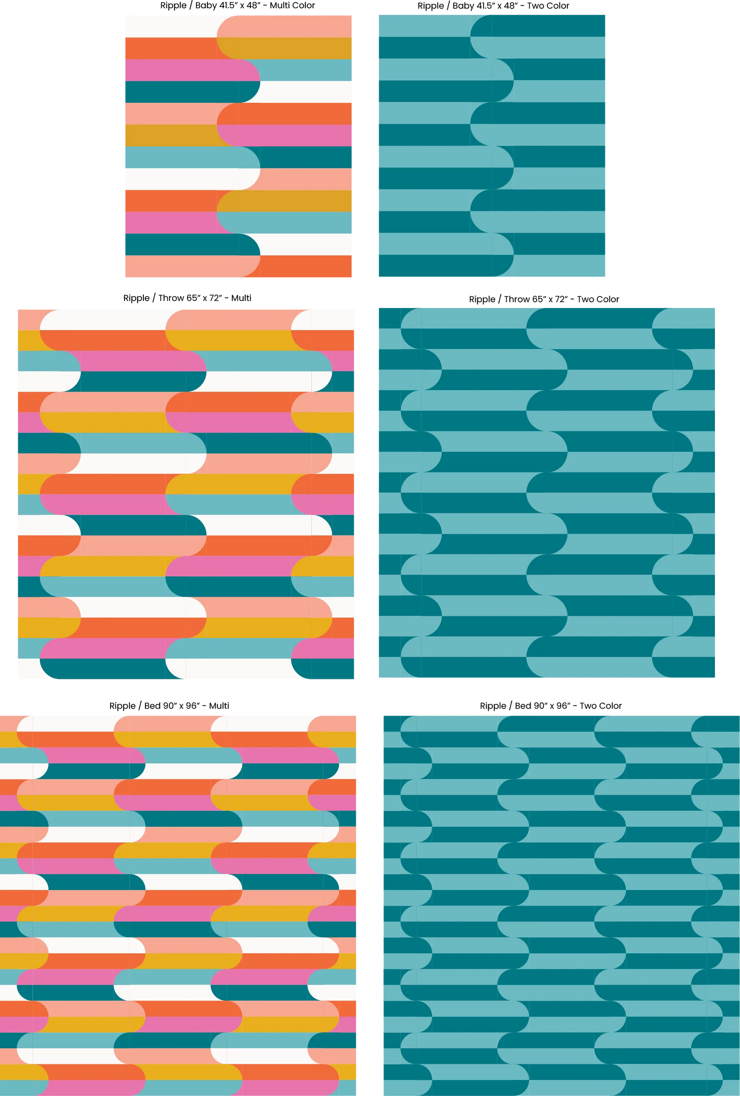 Ripple Templates by Modern Handcraft