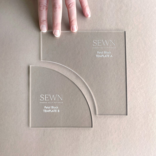 Petal Block Template Set by Sewn Modern Quilt Patterns