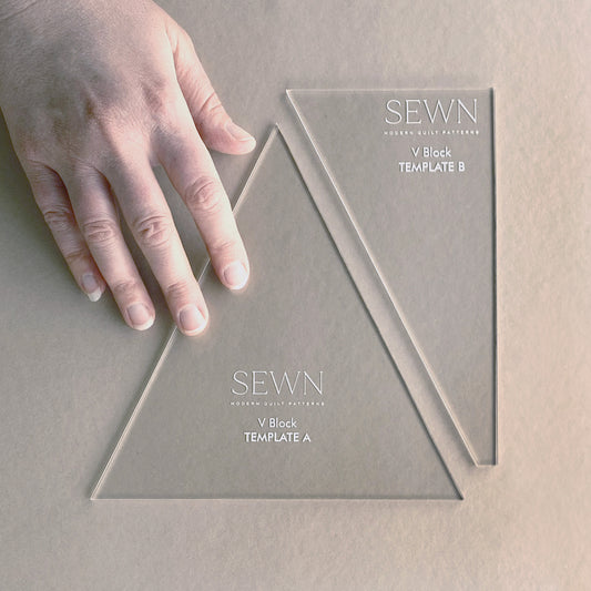 V Block Template Set by Sewn Modern Quilt Patterns
