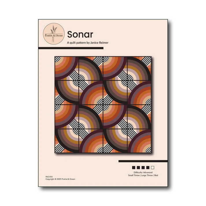Sonar Quilt Pattern by Prairie & Ocean