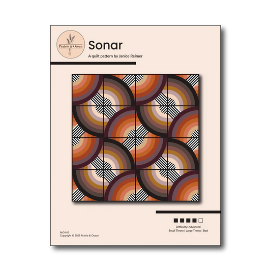 Sonar Quilt Pattern by Prairie & Ocean