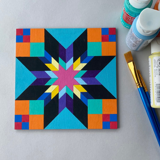 Mini Barn Quilt Kit - Lone Star Variation