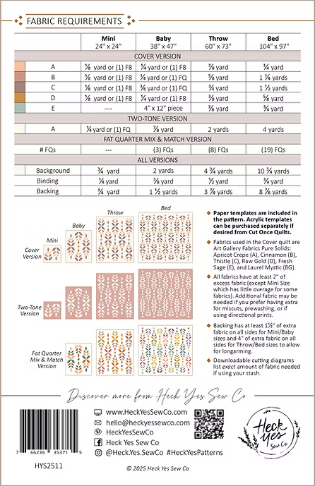 Flora Fields Quilt Pattern by Heck Yes Sew Co