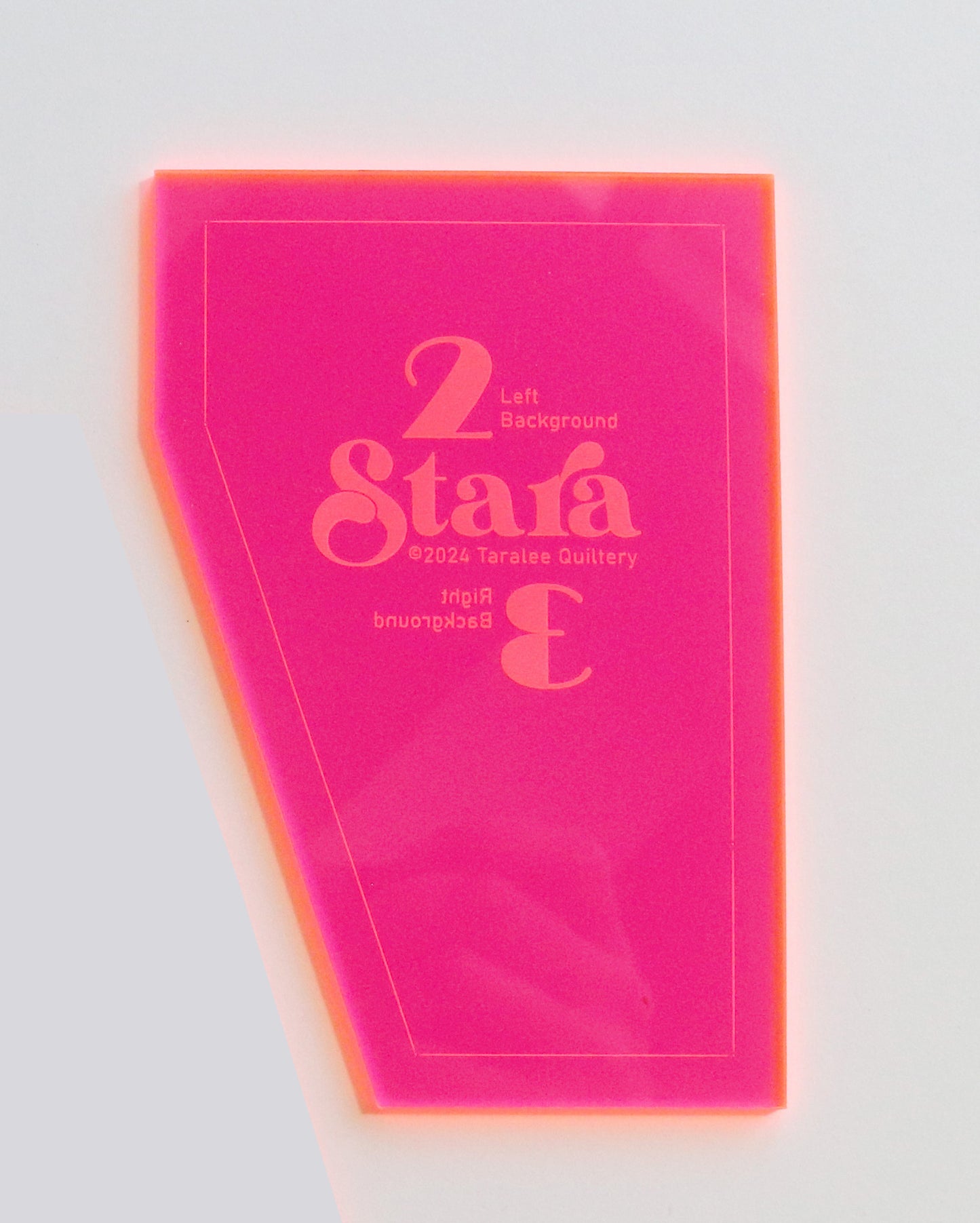 Half Rectangle Piece from Stara Template Set by Taralee Quiltery